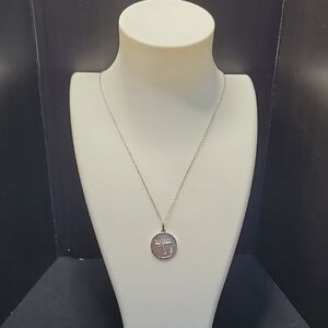 925 Silver Chai Pendant With FREE 16" Necklace.